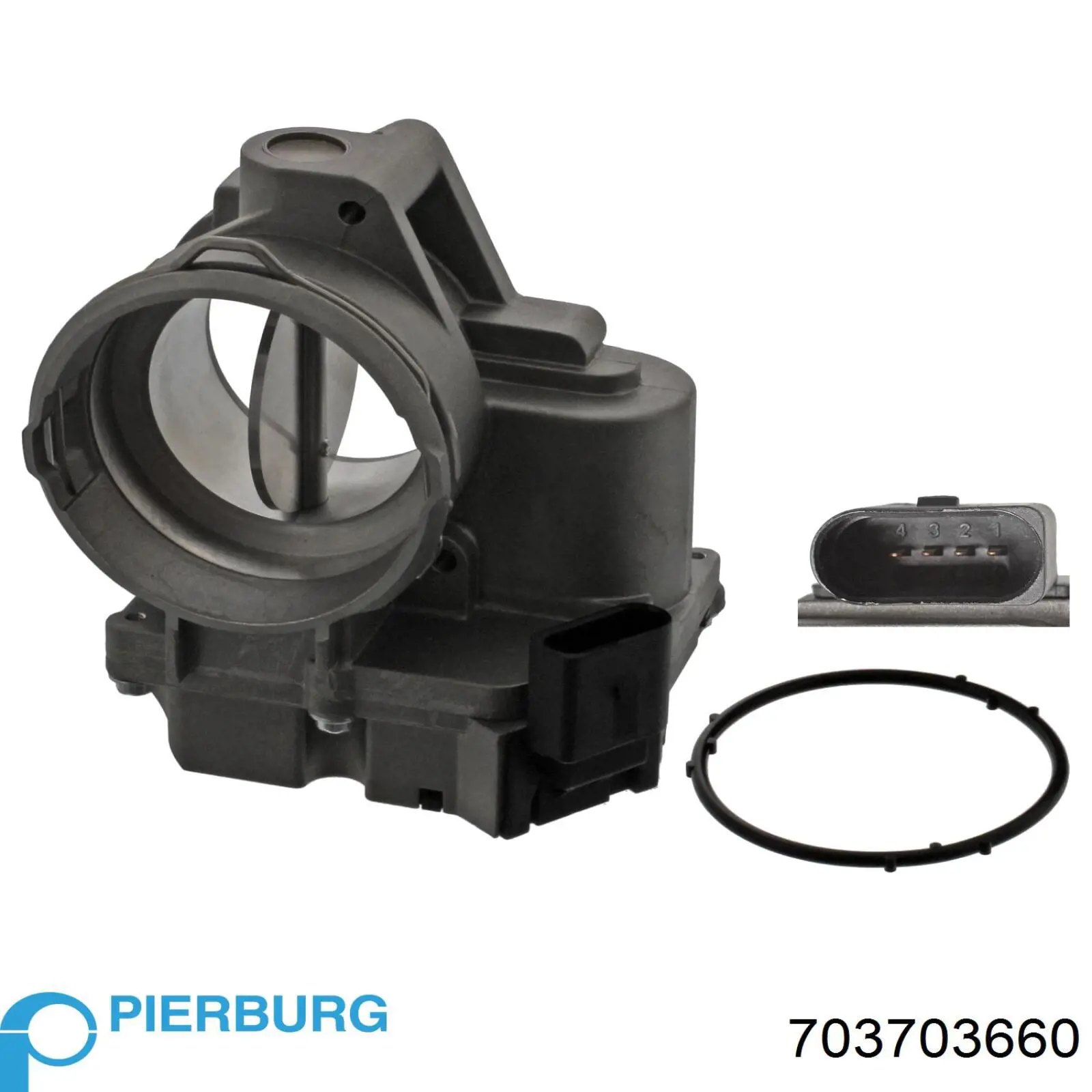 Compre 703703660 Pierburg Válvula de borboleta montada