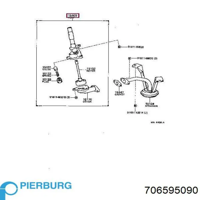 Compre 1132030060 Toyota Bomba de óleo