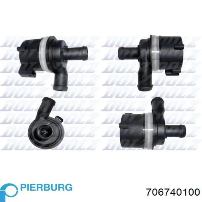 Bomba de água (bomba) de esfriamento, adicional elétrica Pierburg 706740100 preço, a partir de 81,23 USD