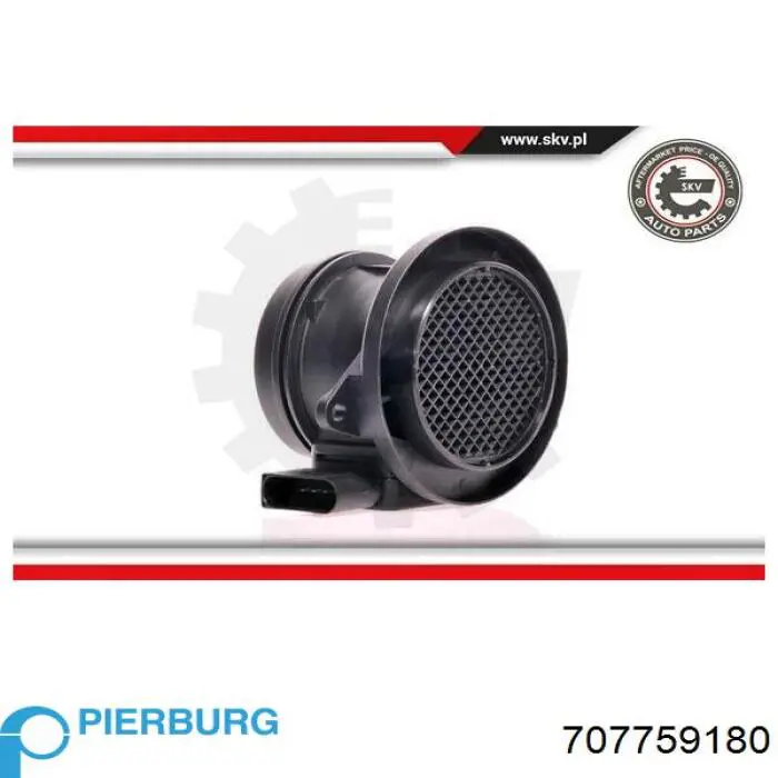 707759180 Pierburg Sensor de fluxo (consumo) de ar, medidor de consumo M.A.F. - (Mass Airflow)