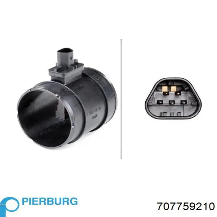 Sensor de fluxo (consumo) de ar, medidor de consumo M.A.F. - (Mass Airflow) Pierburg 707759210 preço, a partir de 111,62 USD