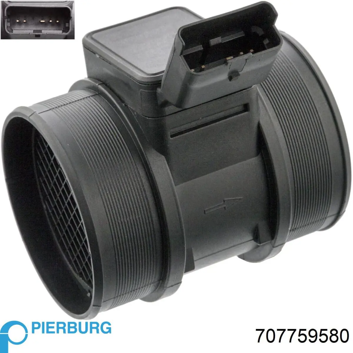 707759580 Pierburg Sensor de fluxo (consumo) de ar, medidor de consumo M.A.F. - (Mass Airflow)
