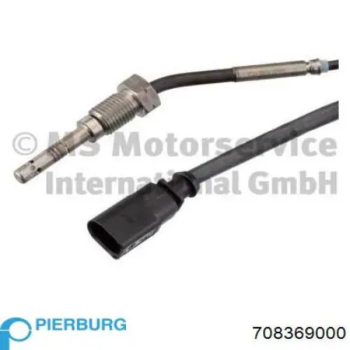 708369000 Pierburg Sensor de temperatura dos gases de escape (GE), antes de turbina