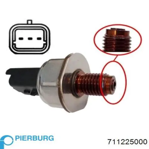 711225000 Pierburg Sensor de pressão de combustível