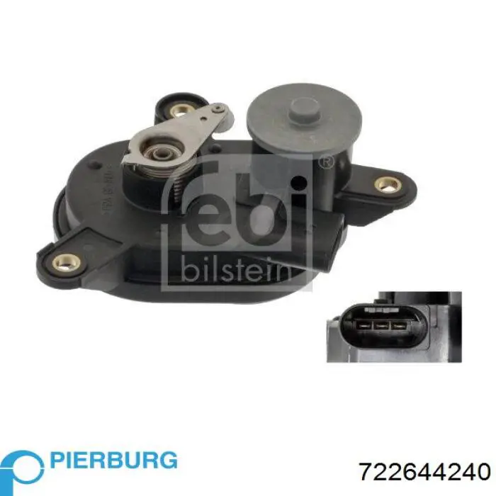 Compre 722644240 Pierburg Válvula (atuador) de acionamento das comportas de tubo coletor de admissão