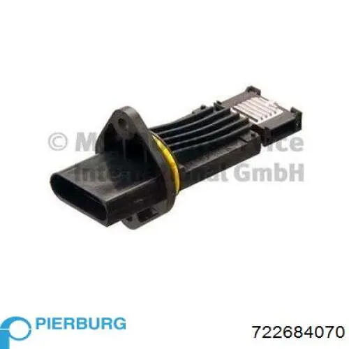 Compre 722684070 Pierburg Sensor de fluxo (consumo) de ar, medidor de consumo M.A.F. - (Mass Airflow)