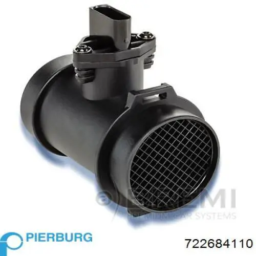 Compre 722684110 Pierburg Sensor de fluxo (consumo) de ar, medidor de consumo M.A.F. - (Mass Airflow)