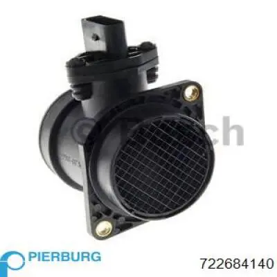 Compre 722684140 Pierburg Sensor de fluxo (consumo) de ar, medidor de consumo M.A.F. - (Mass Airflow)