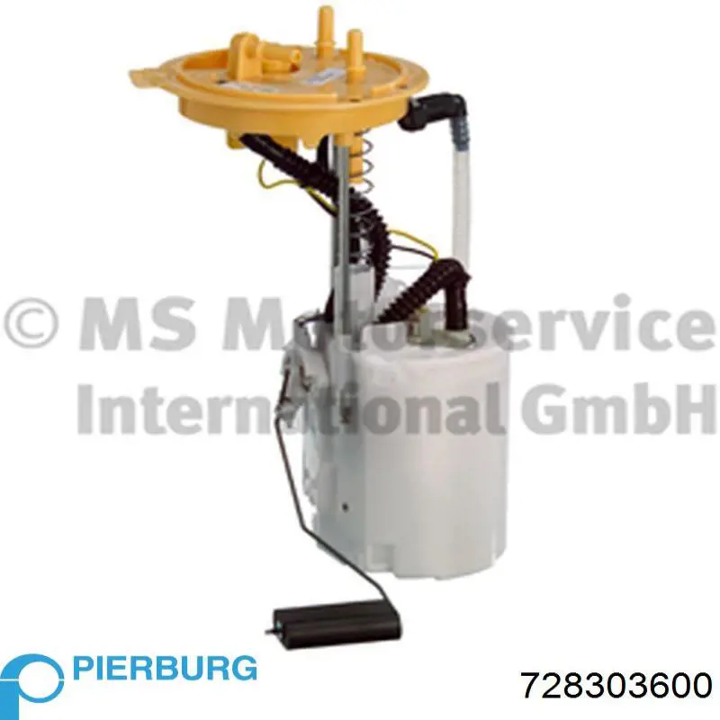 728303600 Pierburg Módulo de bomba de combustível com sensor do nível de combustível