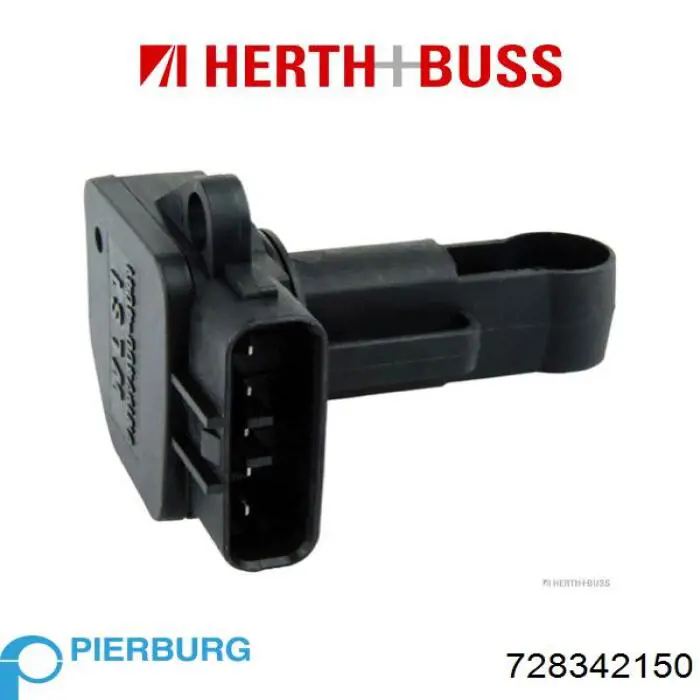 Compre 728342150 Pierburg Sensor de fluxo (consumo) de ar, medidor de consumo M.A.F. - (Mass Airflow)