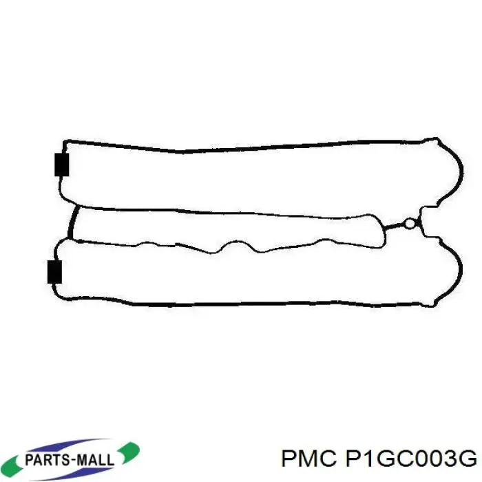 Vedante de tampa de válvulas de motor P1GC003G Parts-Mall