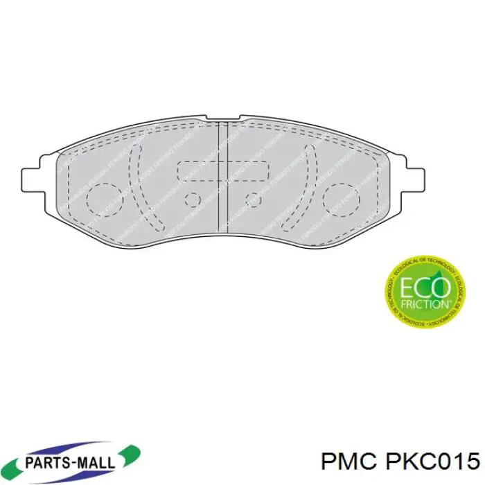 Compre PKC015 Parts-Mall Sapatas do freio dianteiras de disco