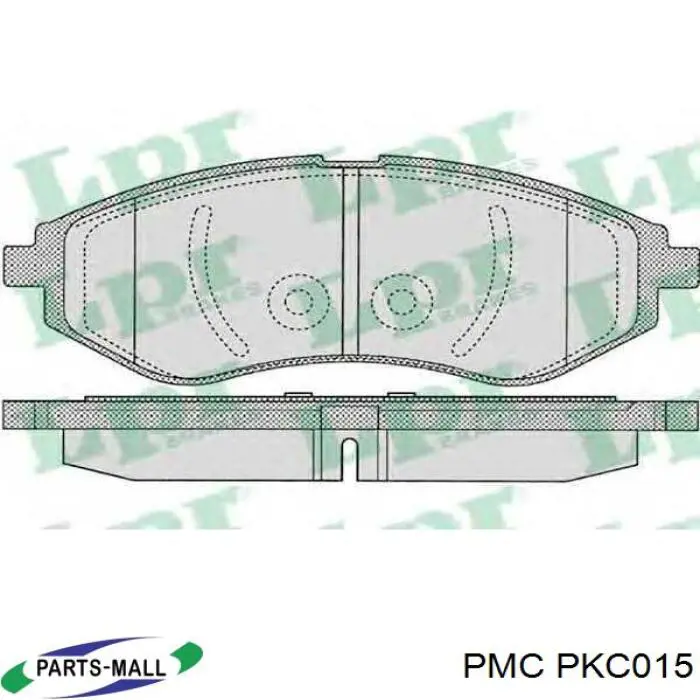 Sapatas do freio dianteiras de disco PKC015 Parts-Mall