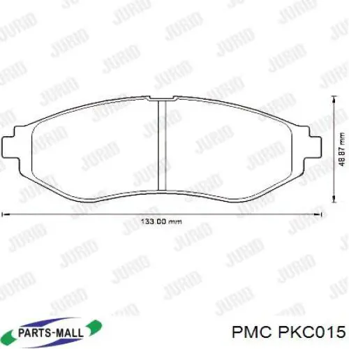 Compre PKC015 Parts-Mall Sapatas do freio dianteiras de disco