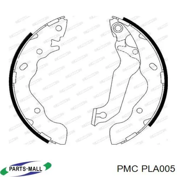 Compre PLA005 Parts-Mall Sapatas do freio traseiras de tambor