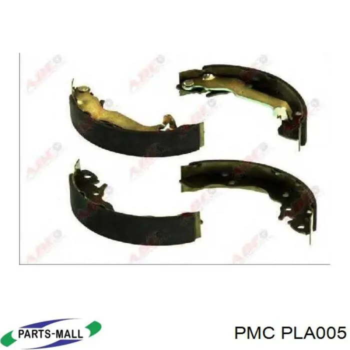 Sapatas do freio traseiras de tambor PLA005 Parts-Mall