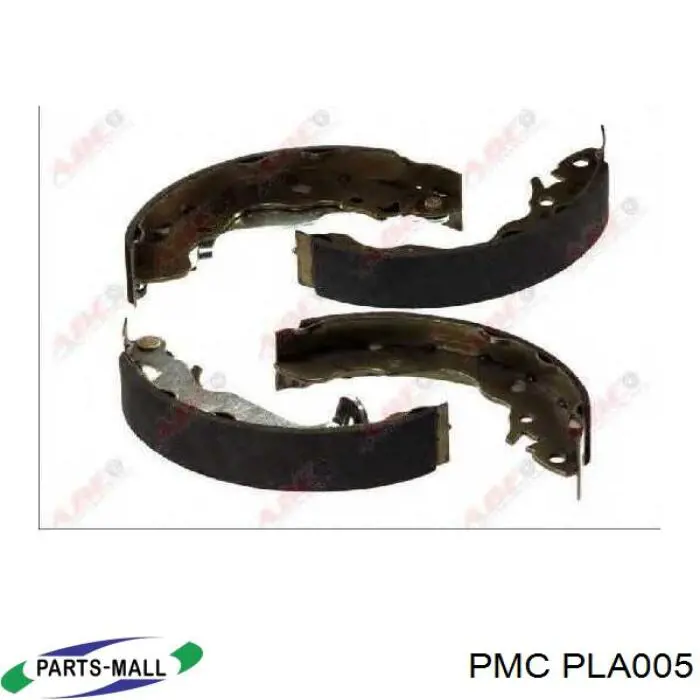 PLA005 Parts-Mall Sapatas do freio traseiras de tambor