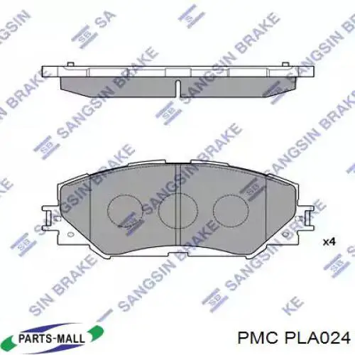 PLA024 Parts-Mall Sapatas do freio traseiras de tambor