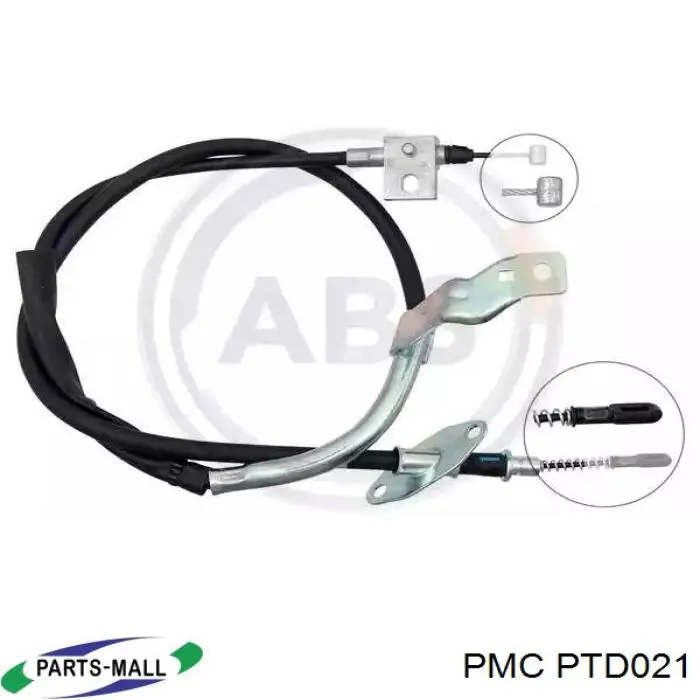 4902005013 Ssang Yong Cabo do freio de estacionamento traseiro direito