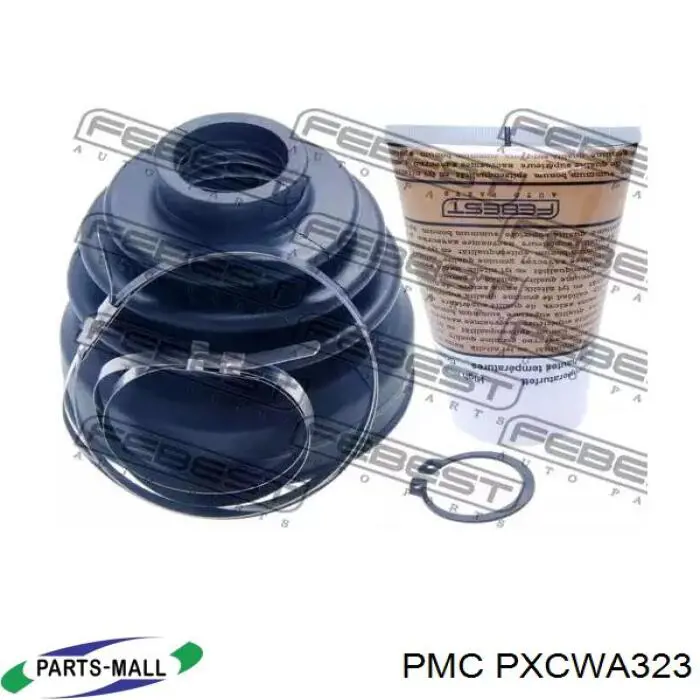 Bota de proteção externa de junta homocinética do semieixo dianteiro Parts-Mall PXCWA323