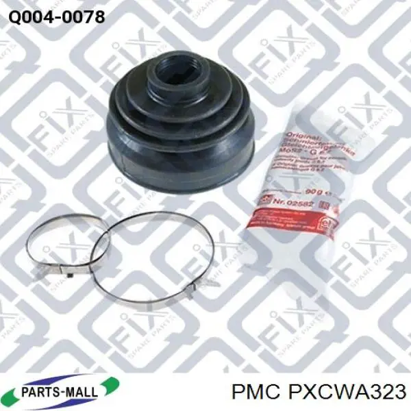 PXCWA323 Parts-Mall Bota de proteção externa de junta homocinética do semieixo dianteiro
