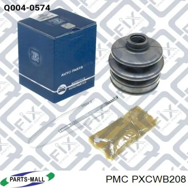 PXCWB208 Parts-Mall Bota de proteção interna de junta homocinética do semieixo dianteiro