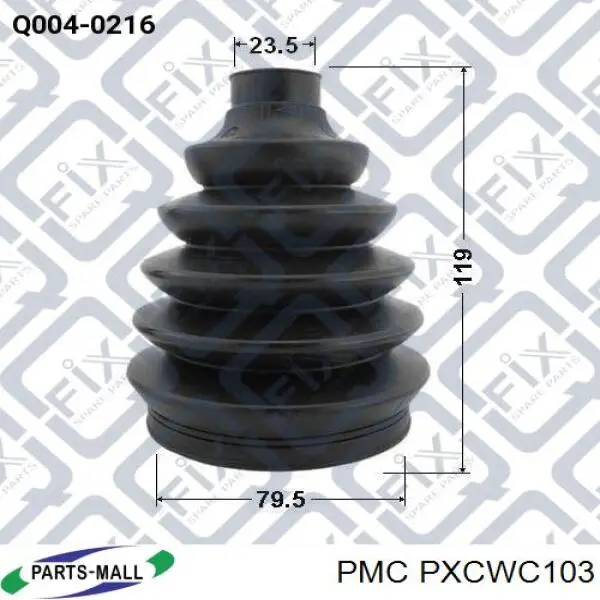 Bota de proteção externa de junta homocinética do semieixo dianteiro Parts-Mall PXCWC103 preço, a partir de 17,93 USD