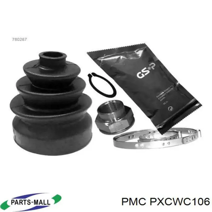 Bota de proteção interna de junta homocinética do semieixo dianteiro Parts-Mall PXCWC106