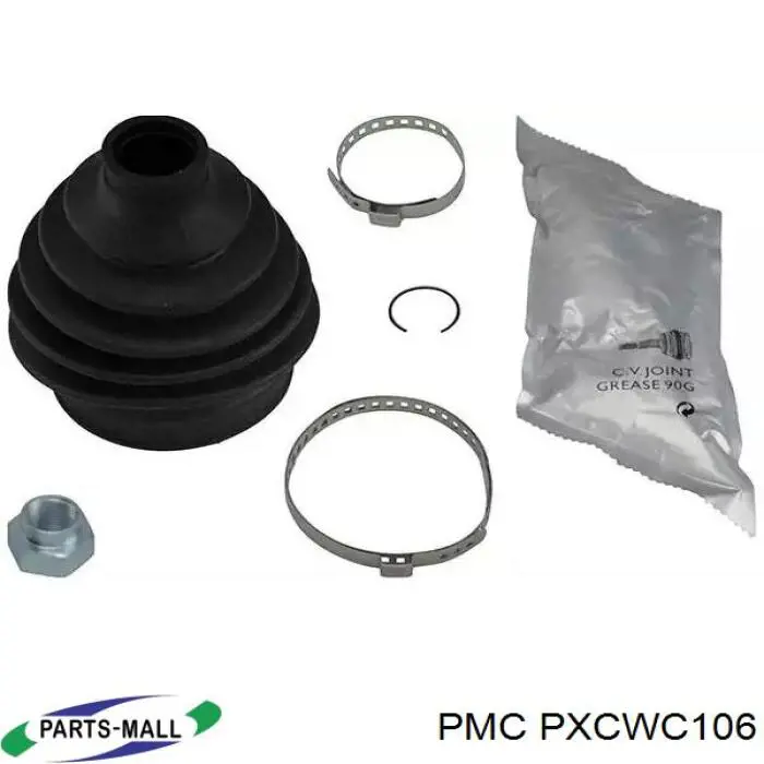 PXCWC106 Parts-Mall Bota de proteção interna de junta homocinética do semieixo dianteiro