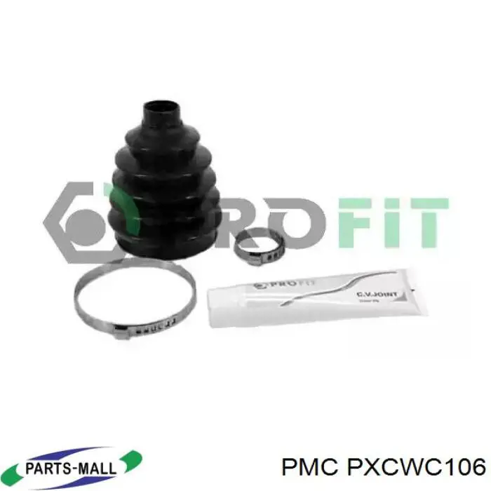 Bota de proteção interna de junta homocinética do semieixo dianteiro PXCWC106 Parts-Mall
