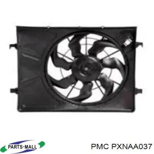 Difusor do radiador de esfriamento, montado com motor e roda de aletas Parts-Mall PXNAA037 preço, a partir de 103,75 USD
