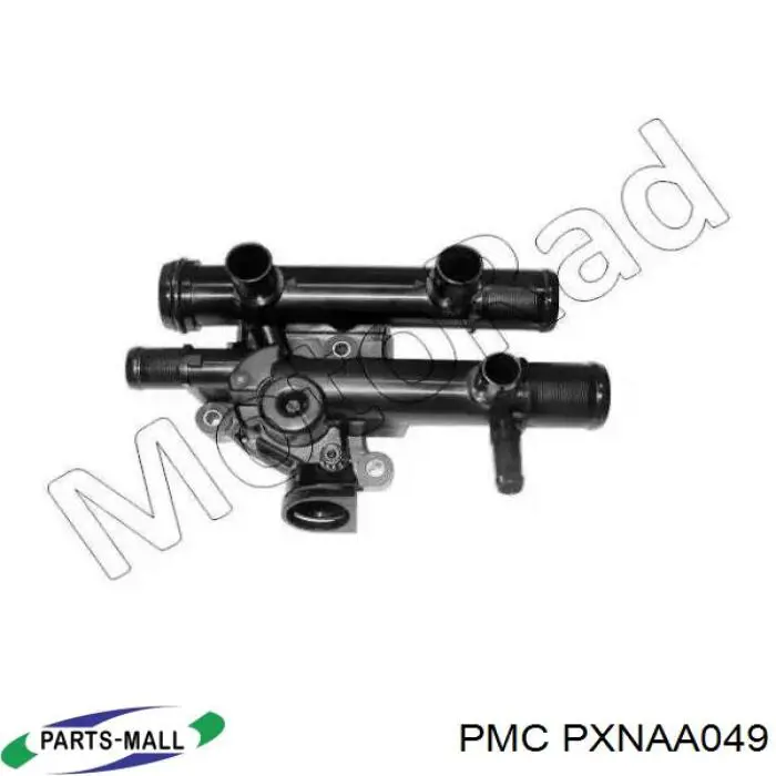 PXNAA049 Parts-Mall Difusor do radiador de esfriamento, montado com motor e roda de aletas