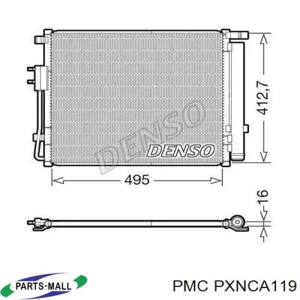 Radiador de aparelho de ar condicionado TYC 606HN2050 preço, a partir de 118,28 USD