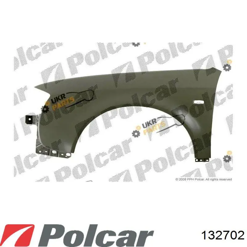 132702 Polcar Pára-lama dianteiro direito