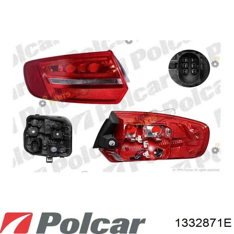 Lanterna traseira esquerda externa LLG402 Magneti Marelli