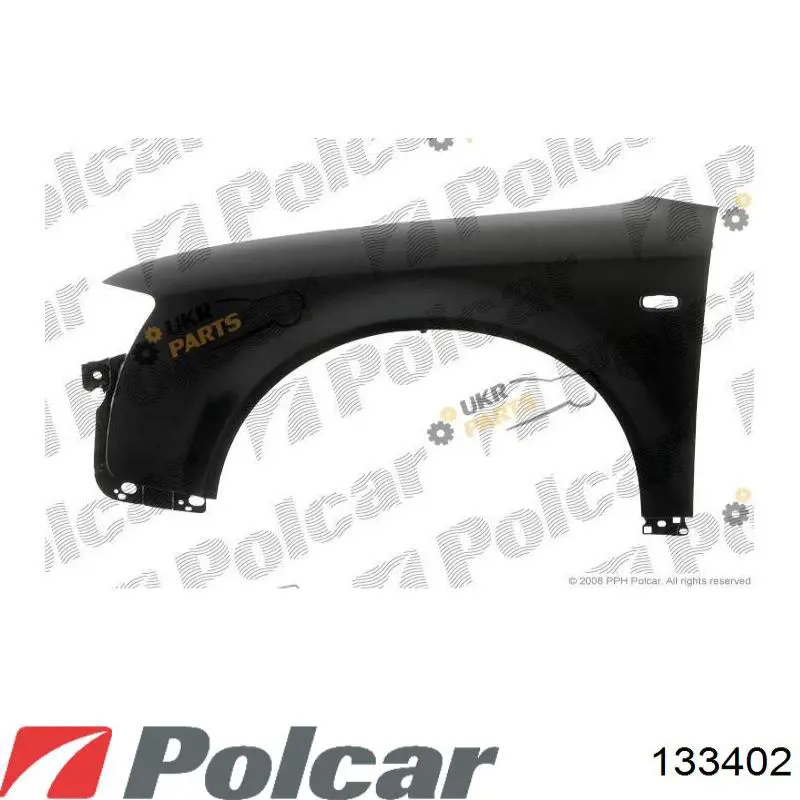 133402 Polcar Pára-lama dianteiro direito