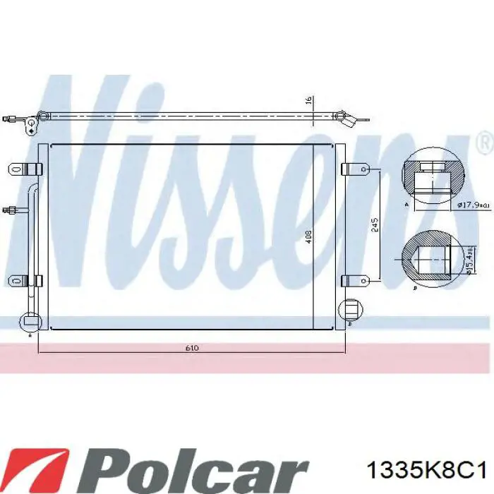 Compre 0030160015 Depo/Loro/Abakus Radiador de aparelho de ar condicionado