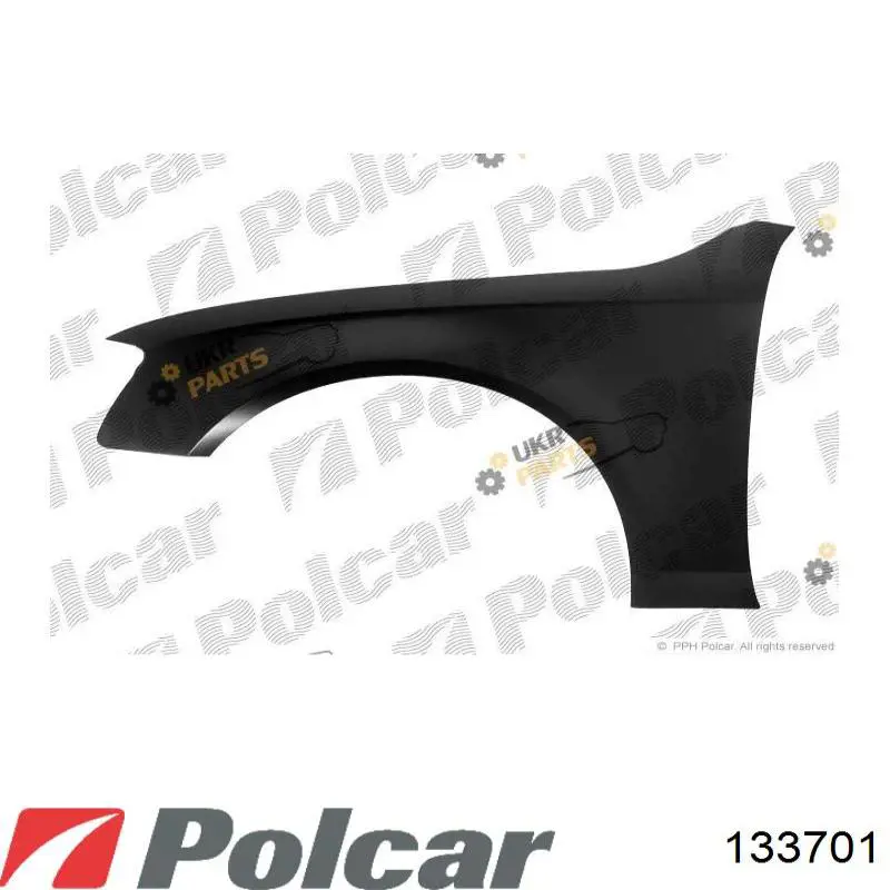 133701 Polcar Pára-lama dianteiro esquerdo