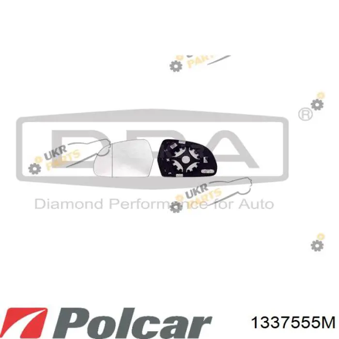 Compre 1337555M Polcar Elemento espelhado do espelho de retrovisão direito