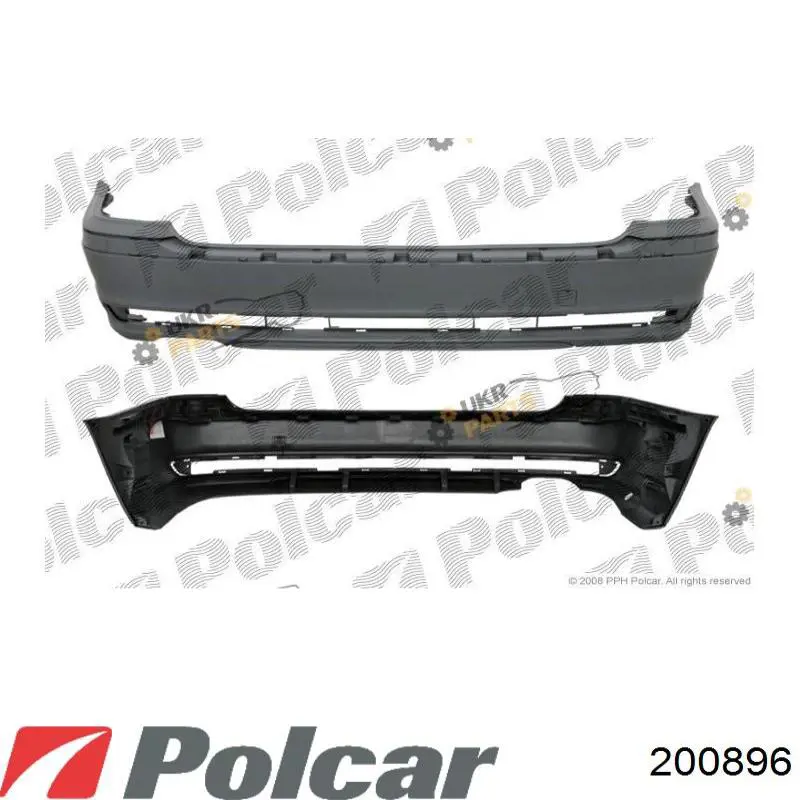 Compre 200896 Polcar Pára-choque traseiro