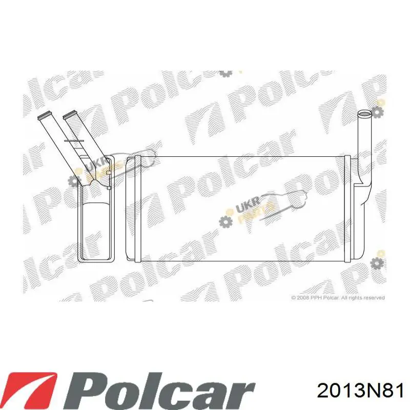 Radiador de forno (de aquecedor) 2013N81 Polcar