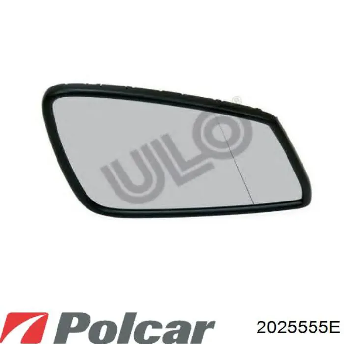 2025555E Polcar Elemento espelhado do espelho de retrovisão direito