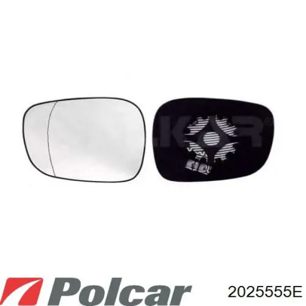 Compre 2025555E Polcar Elemento espelhado do espelho de retrovisão direito