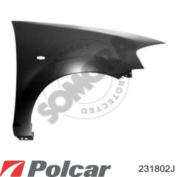 Pára-lama dianteiro direito 231802 Polcar