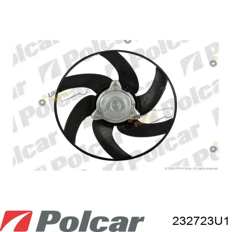 Ventilador elétrico de esfriamento montado (motor + roda de aletas) 232723U1 Polcar
