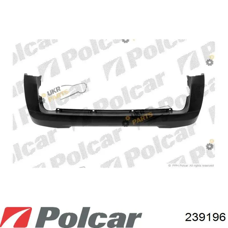 Pára-choque traseiro 735489455 Fiat/Alfa/Lancia