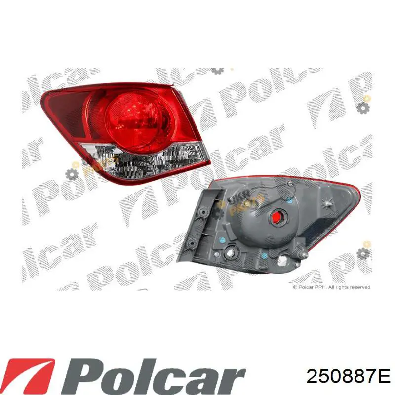 Compre FP1711F1T TYC Lanterna traseira esquerda externa
