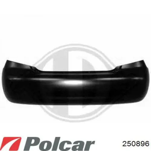 Pára-choque traseiro 250896 Polcar