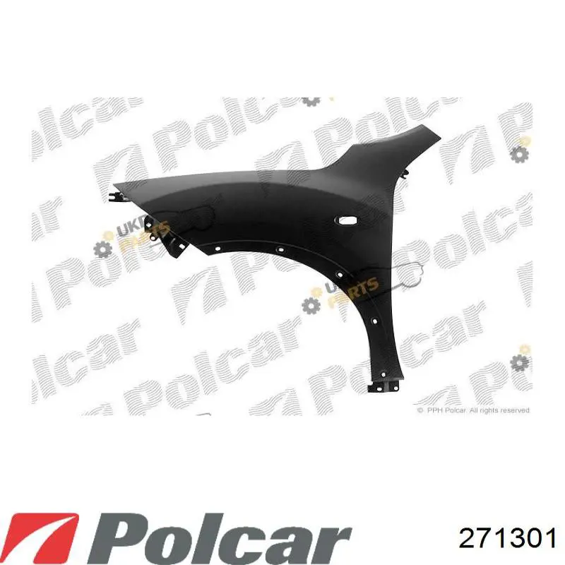 Pára-lama dianteiro direito Polcar 271301 preço, a partir de 107,24 USD