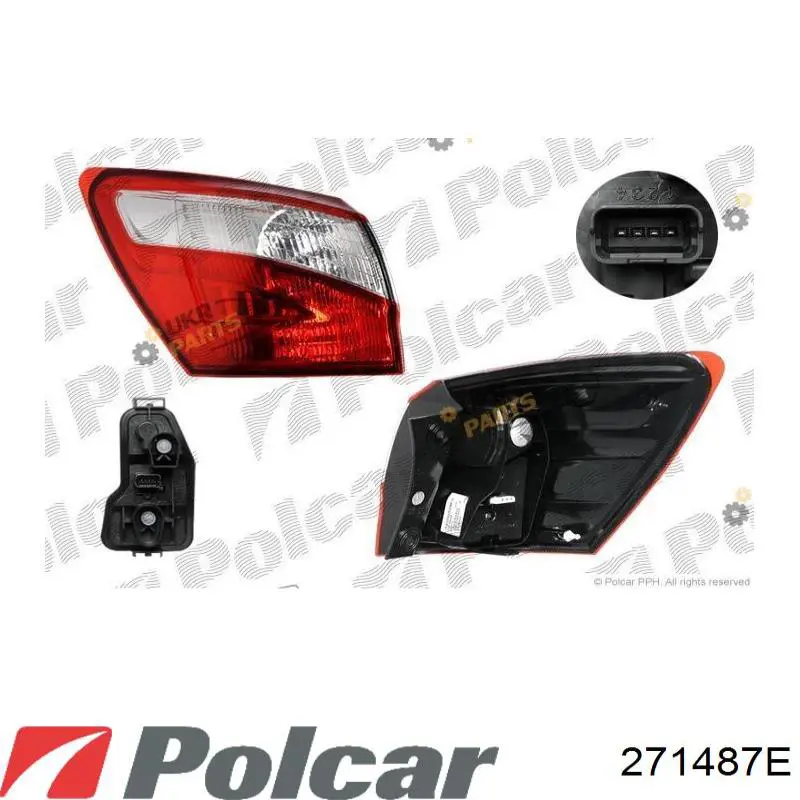 Lanterna traseira esquerda FP5027F1T TYC